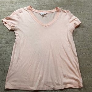 Short sleeve peach colored shirt